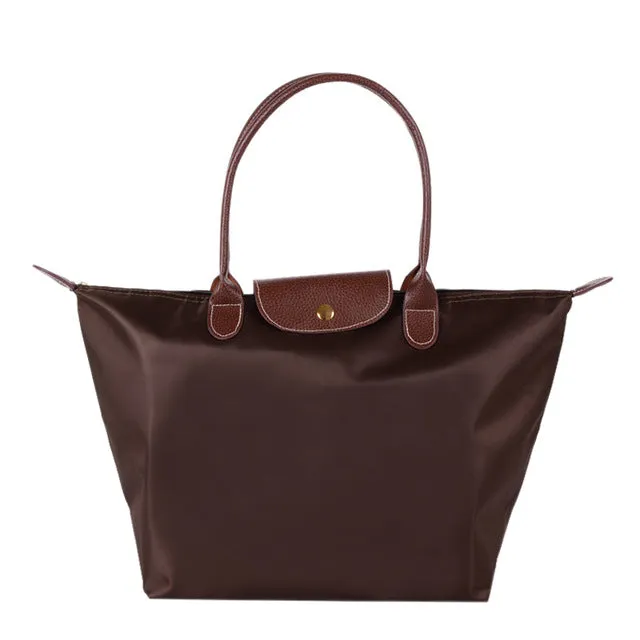 2019 Berühmte Marken Damen Taschen Schultertasche Handtasche Wasserdicht Nylon Leder Strandtasche Designer Faltbare Tragetasche Bolsa Sac Feminina Fashion Nova Taschen