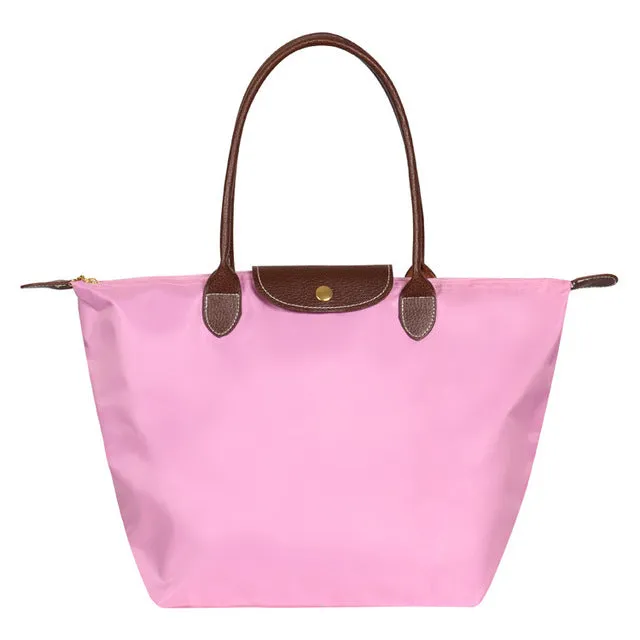 2019 Berühmte Marken Damen Taschen Schultertasche Handtasche Wasserdicht Nylon Leder Strandtasche Designer Faltbare Tragetasche Bolsa Sac Feminina Fashion Nova Taschen