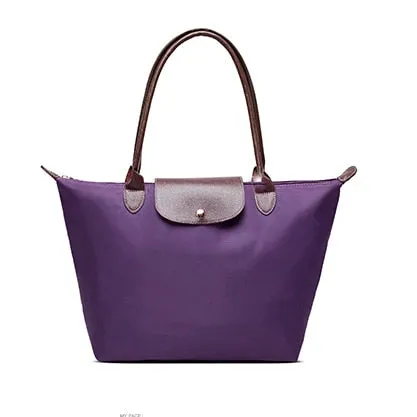 2019 Berühmte Marken Damen Taschen Schultertasche Handtasche Wasserdicht Nylon Leder Strandtasche Designer Faltbare Tragetasche Bolsa Sac Feminina Fashion Nova Taschen