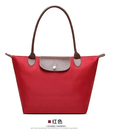 2019 Berühmte Marken Damen Taschen Schultertasche Handtasche Wasserdicht Nylon Leder Strandtasche Designer Faltbare Tragetasche Bolsa Sac Feminina Fashion Nova Taschen