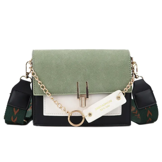 2019 neue Mini-Handtaschen Damen Mode Ins Ultra angesagt Retro breiter Schulterriemen Messenger Bag Geldbörse einfacher Style Crossbody Bags Fashion Nova Taschen