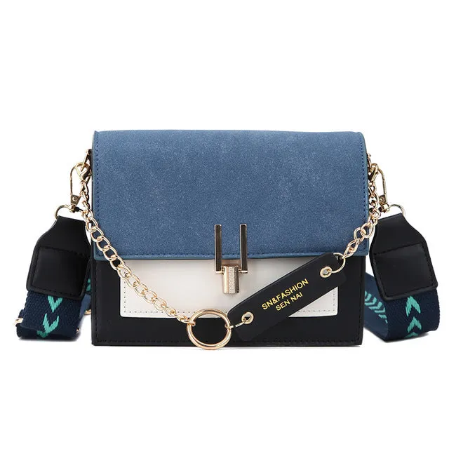 2019 neue Mini-Handtaschen Damen Mode Ins Ultra angesagt Retro breiter Schulterriemen Messenger Bag Geldbörse einfacher Style Crossbody Bags Fashion Nova Taschen