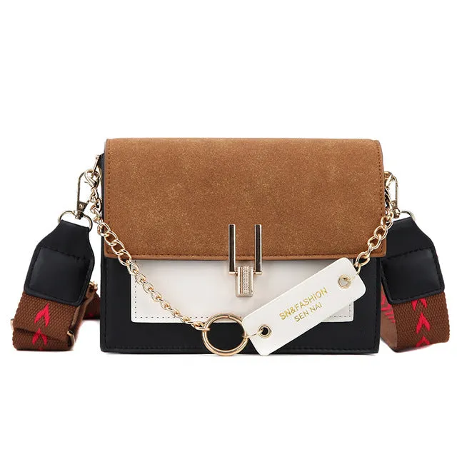 2019 neue Mini-Handtaschen Damen Mode Ins Ultra angesagt Retro breiter Schulterriemen Messenger Bag Geldbörse einfacher Style Crossbody Bags Fashion Nova Taschen