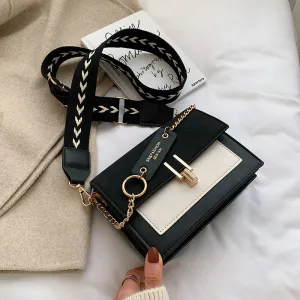 2019 neue Mini-Handtaschen Damen Mode Ins Ultra angesagt Retro breiter Schulterriemen Messenger Bag Geldbörse einfacher Style Crossbody Bags Fashion Nova Taschen