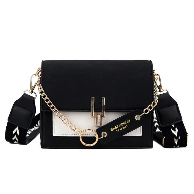 2019 neue Mini-Handtaschen Damen Mode Ins Ultra angesagt Retro breiter Schulterriemen Messenger Bag Geldbörse einfacher Style Crossbody Bags Fashion Nova Taschen