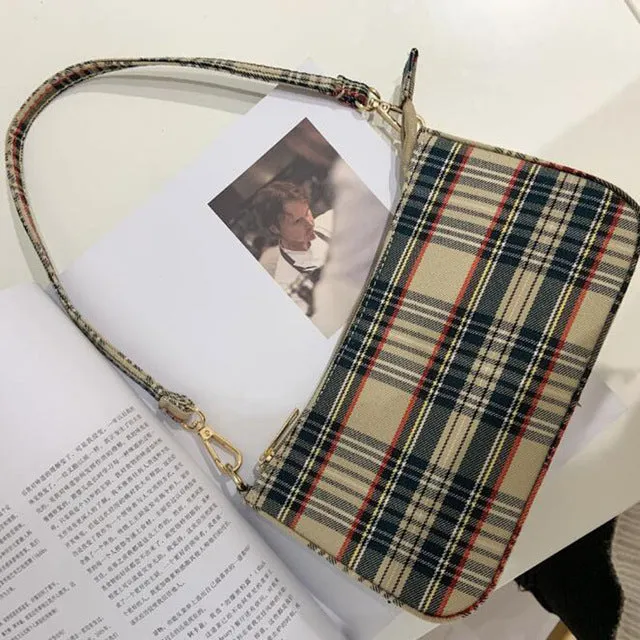 2020 Bestseller Vintage Retro Taschen Designer Damenhandtaschen Französisch karierte rote Tasche elegante kleine Bolsa Feminina Umhängetaschen Fashion Nova Taschen