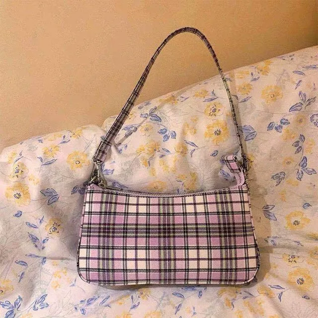 2020 Bestseller Vintage Retro Taschen Designer Damenhandtaschen Französisch karierte rote Tasche elegante kleine Bolsa Feminina Umhängetaschen Fashion Nova Taschen