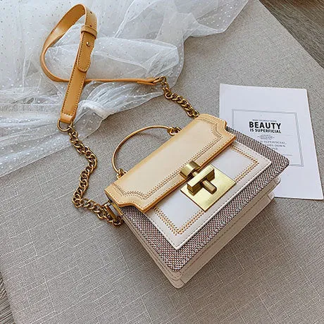 2020 Neue Mode Patchwork PU-Leder Damen Umhängetaschen Vintage Schulter Messenger Bag Damen Clutch Casual Totes Damen Geldbörse Fashion Nova Taschen