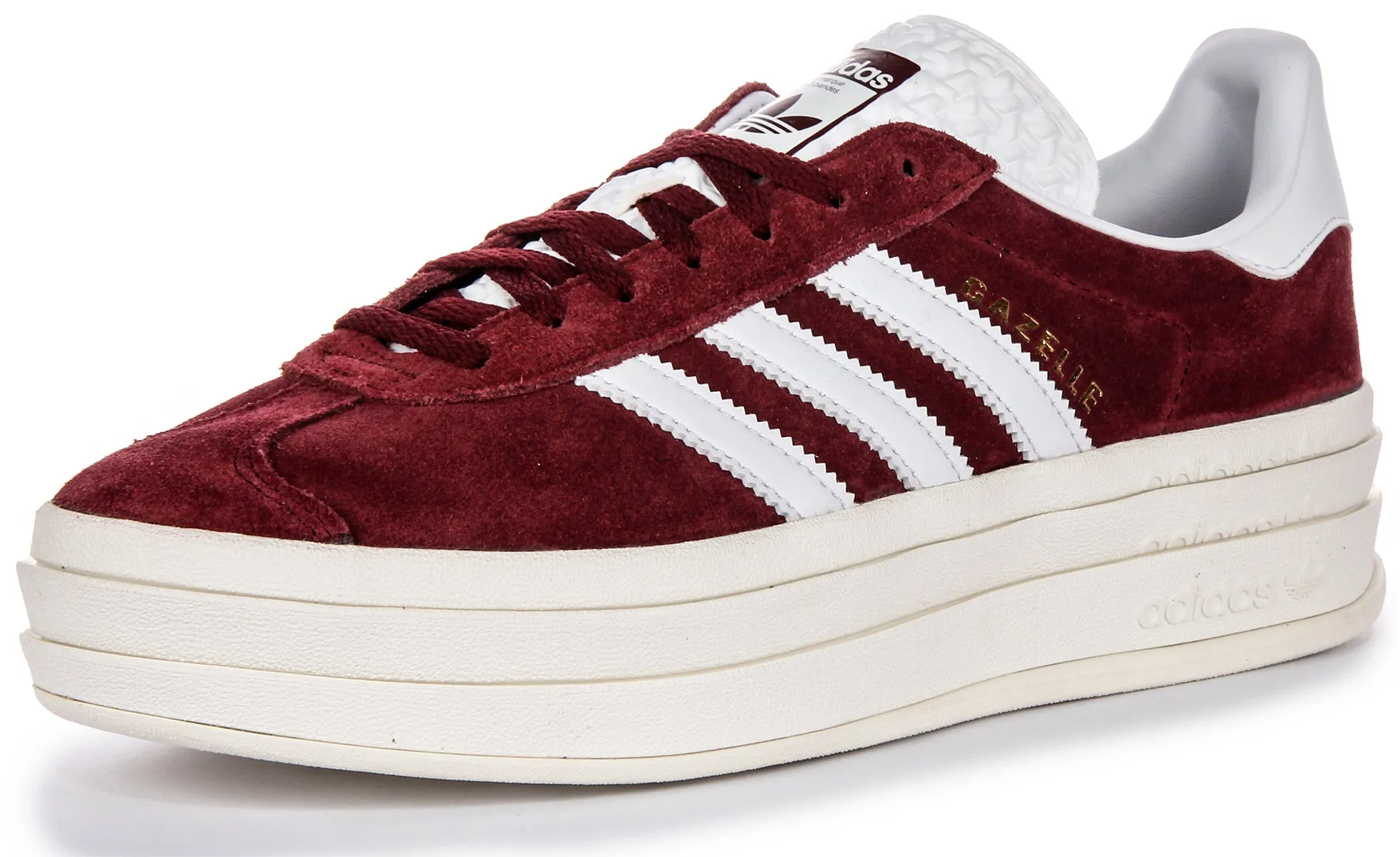 Adidas Gazelle Bold W Damenschuhe in Burgunderrot