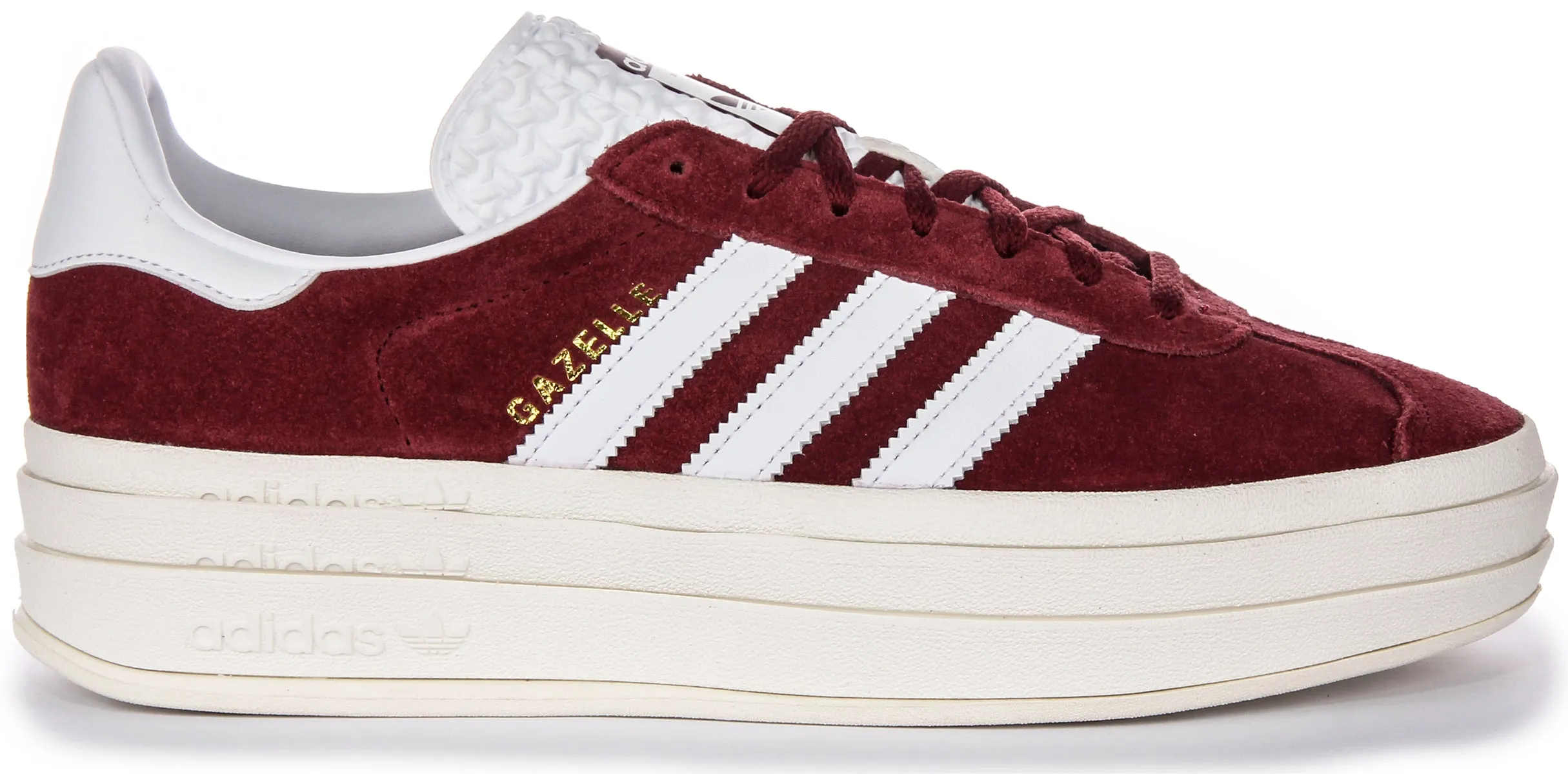 Adidas Gazelle Bold W Damenschuhe in Burgunderrot