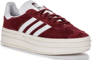 Adidas Gazelle Bold W Damenschuhe in Burgunderrot