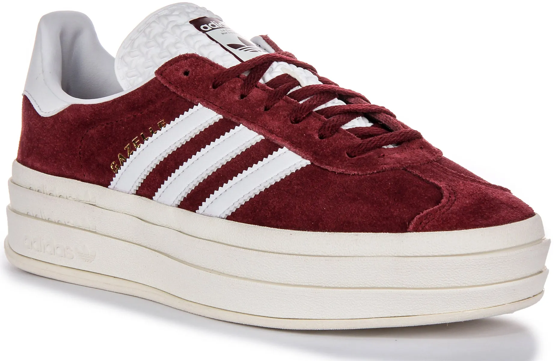 Adidas Gazelle Bold W Damenschuhe in Burgunderrot