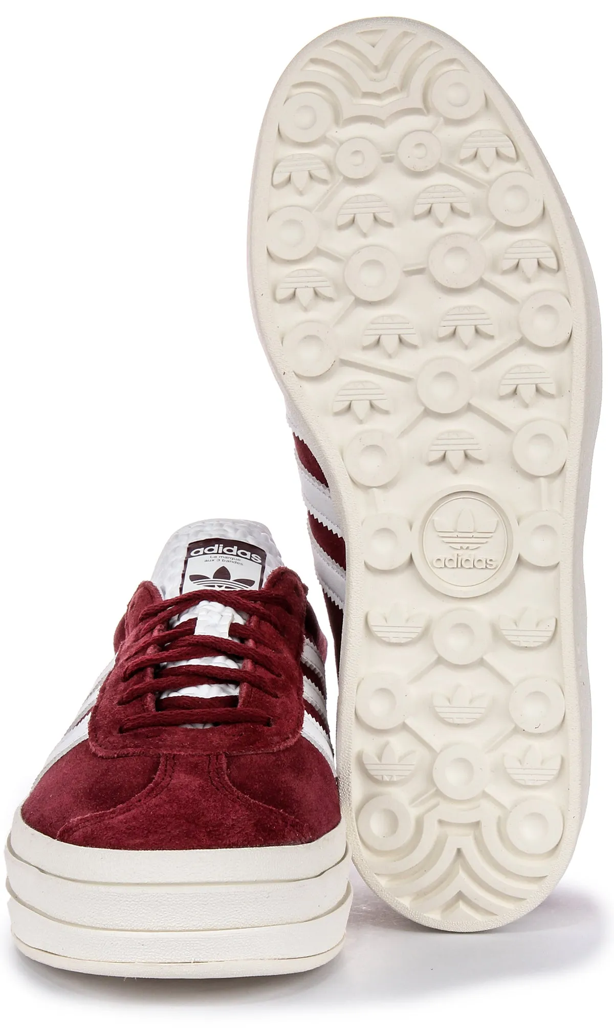 Adidas Gazelle Bold W Damenschuhe in Burgunderrot