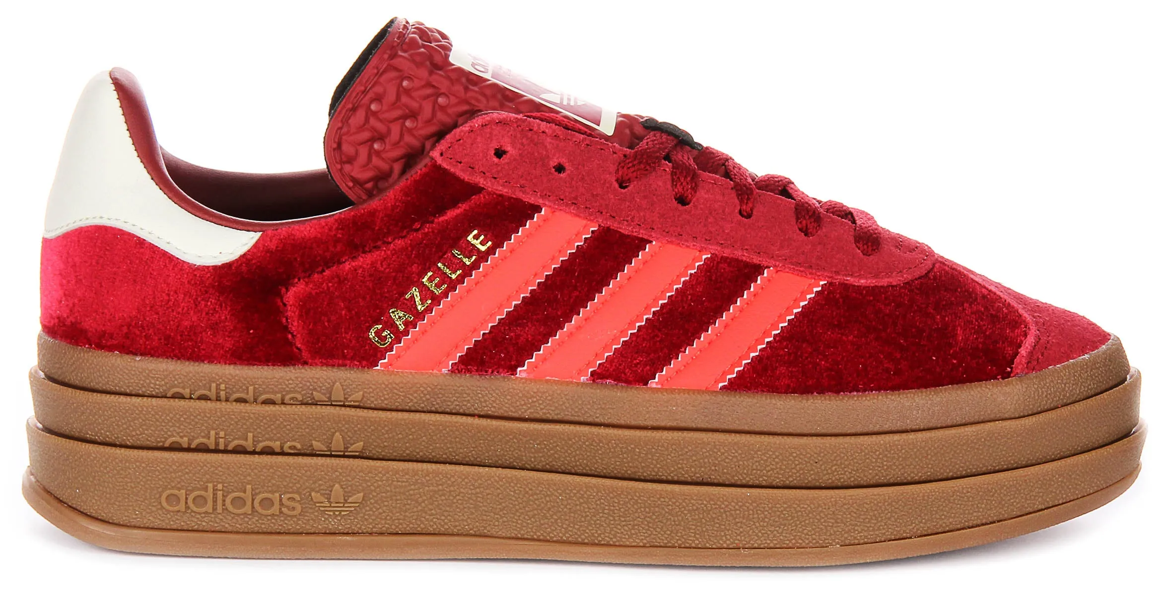 Adidas Gazelle Bold W in Rot für Damenschuhe Adidas