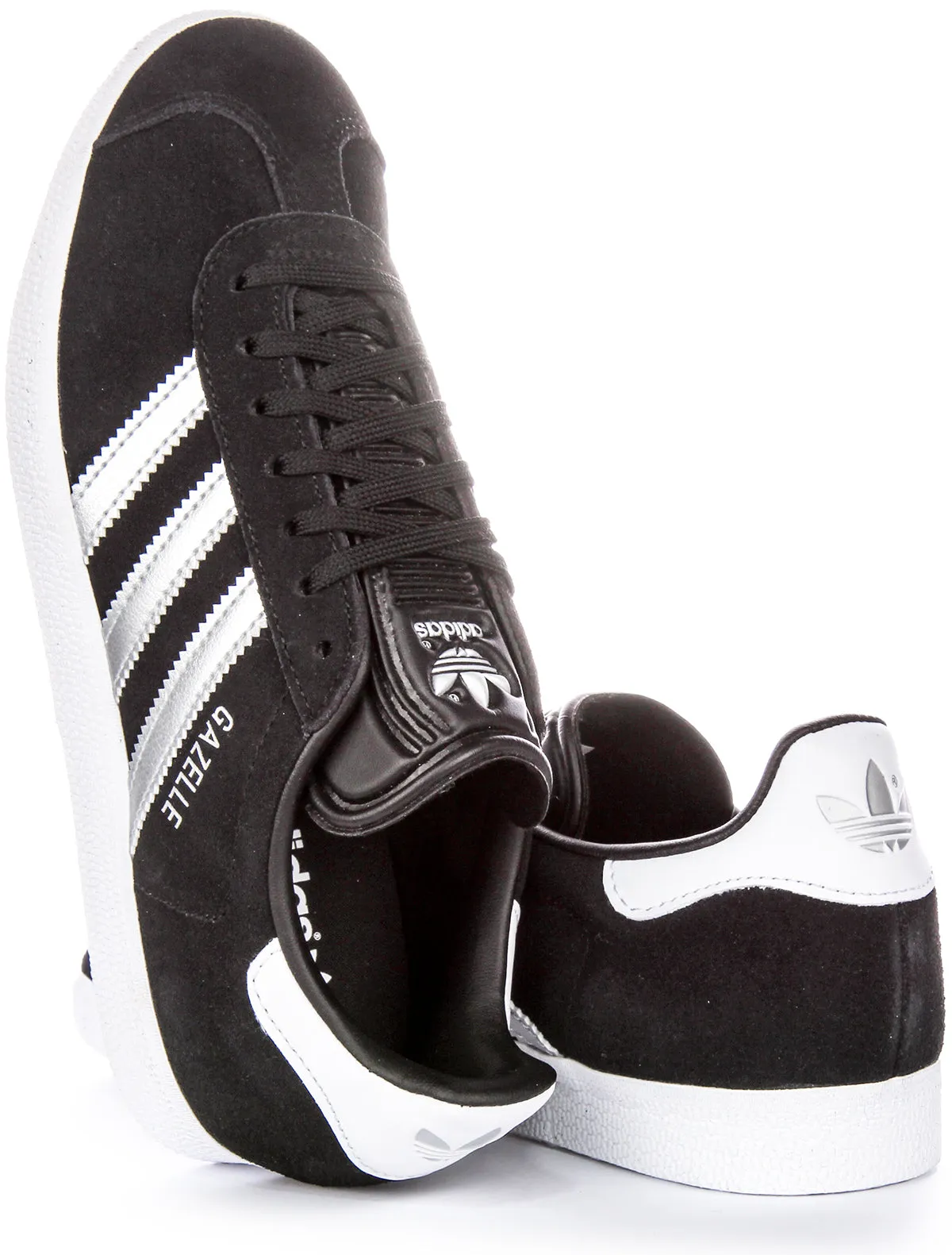 Adidas Gazelle in Schwarz Silber für Damen Schuhe Adidas