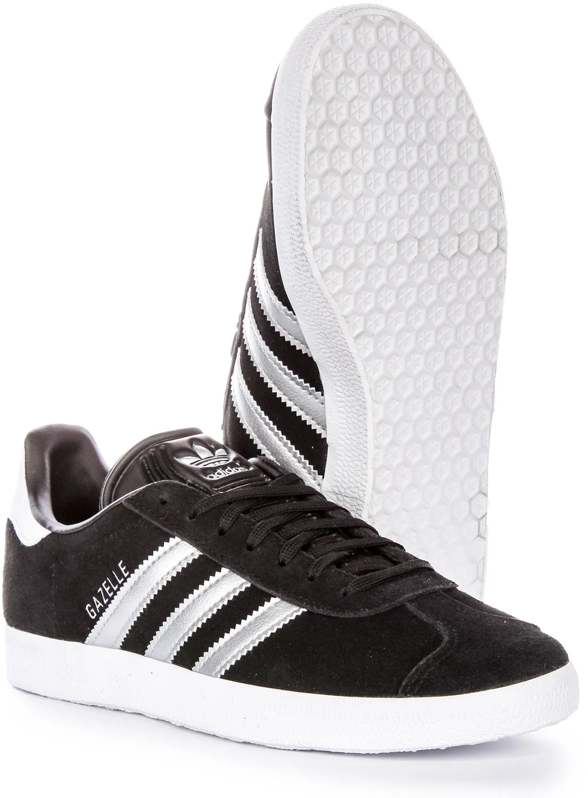 Adidas Gazelle in Schwarz Silber für Damen Schuhe Adidas