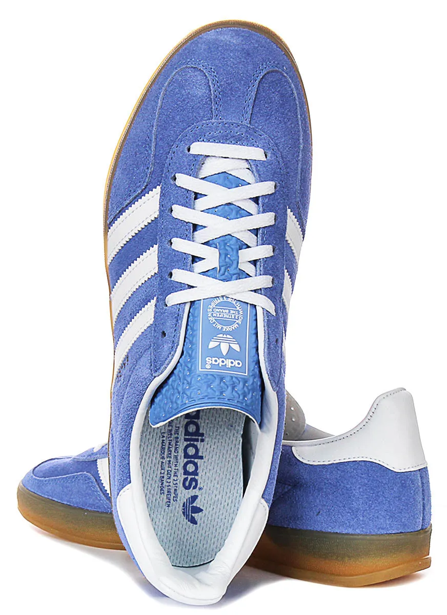 Adidas Gazelle Indoor In Blau Weiß Schuhe Adidas