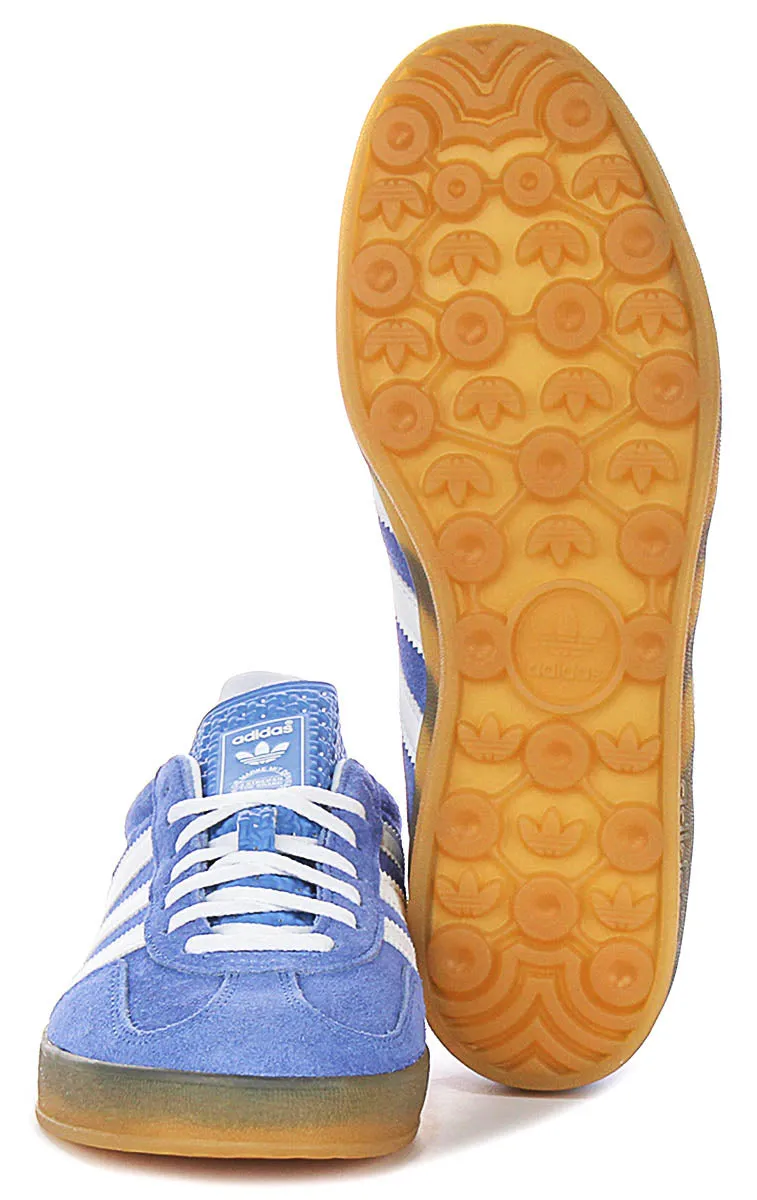Adidas Gazelle Indoor In Blau Weiß Schuhe Adidas