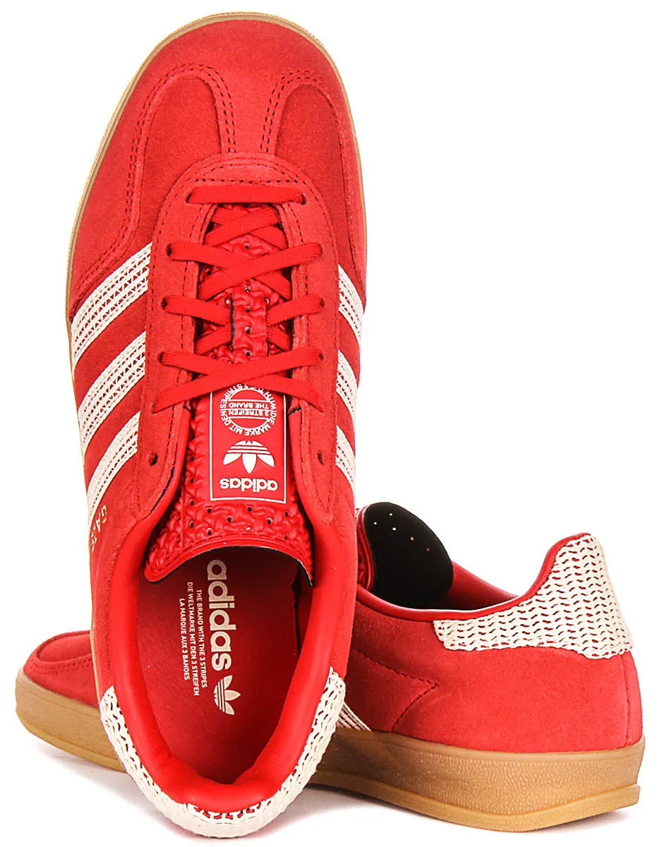 Adidas Gazelle Indoor In Rot Weiß Für Damen Schuhe Adidas