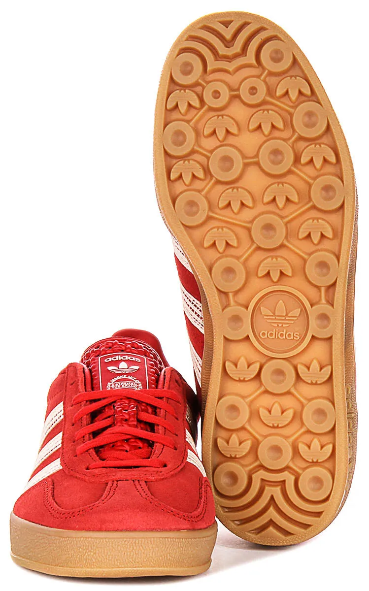 Adidas Gazelle Indoor In Rot Weiß Für Damen Schuhe Adidas