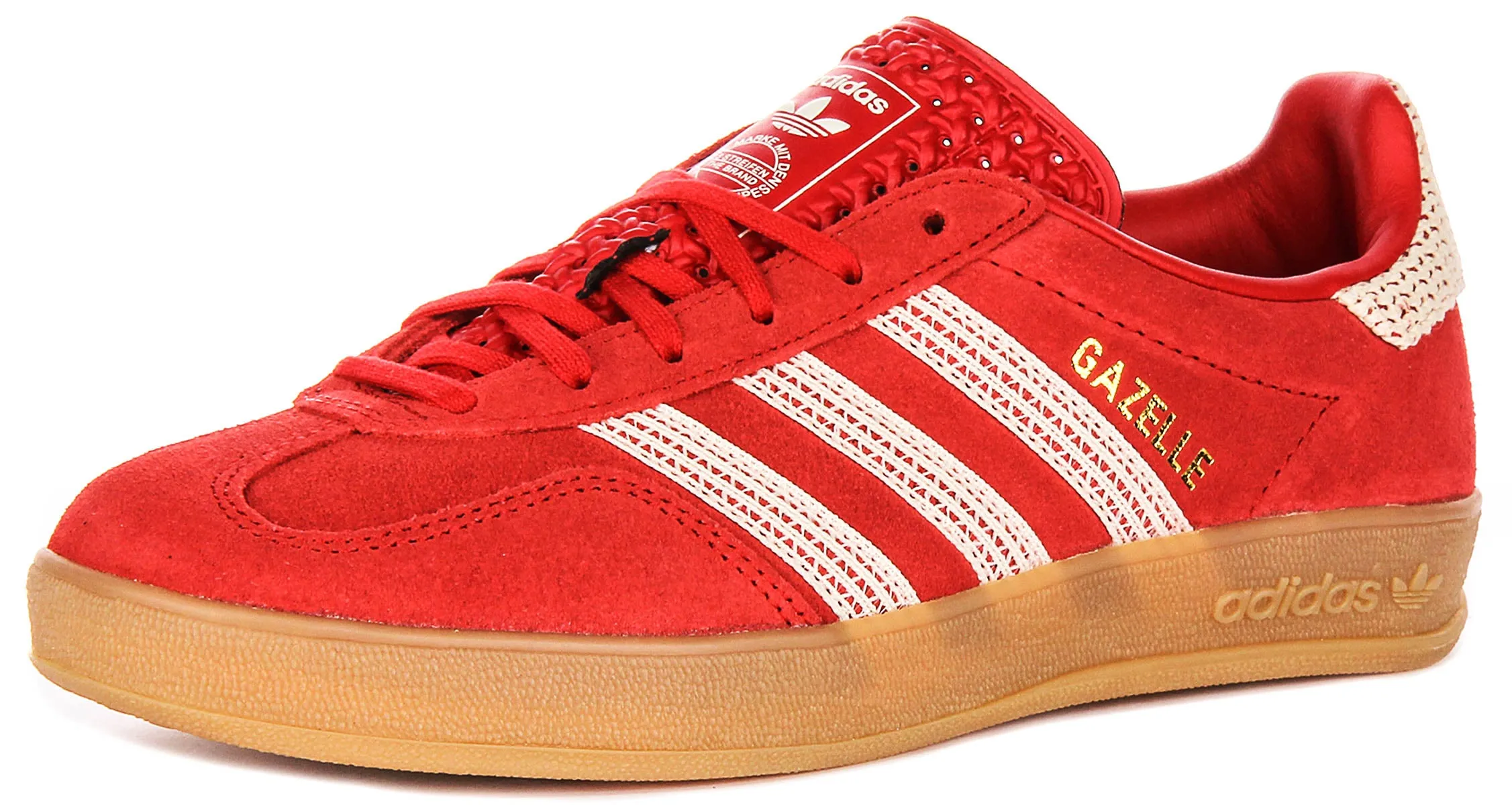Adidas Gazelle Indoor In Rot Weiß Für Damen Schuhe Adidas
