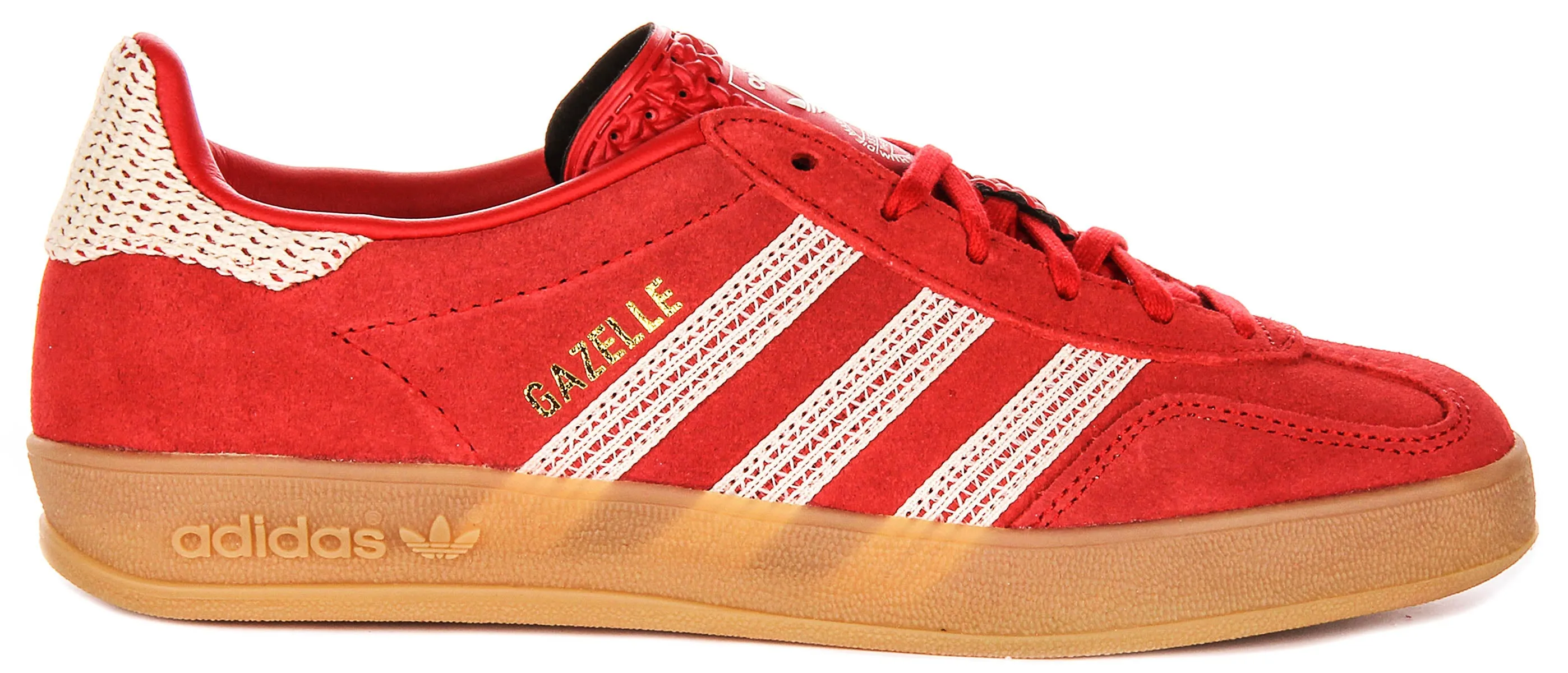 Adidas Gazelle Indoor In Rot Weiß Für Damen Schuhe Adidas