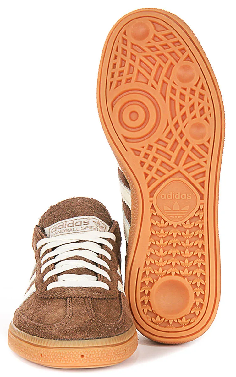 Adidas Handball Spezial in Braun Weiß für Damen Schuhe Adidas