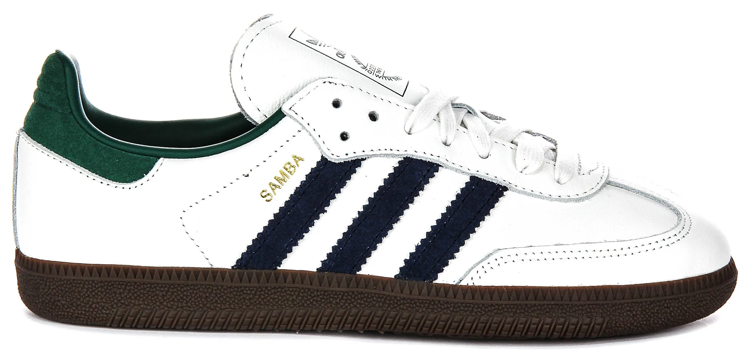 Adidas Samba OG in Weiß Marinegrün für Damen Schuhe Adidas