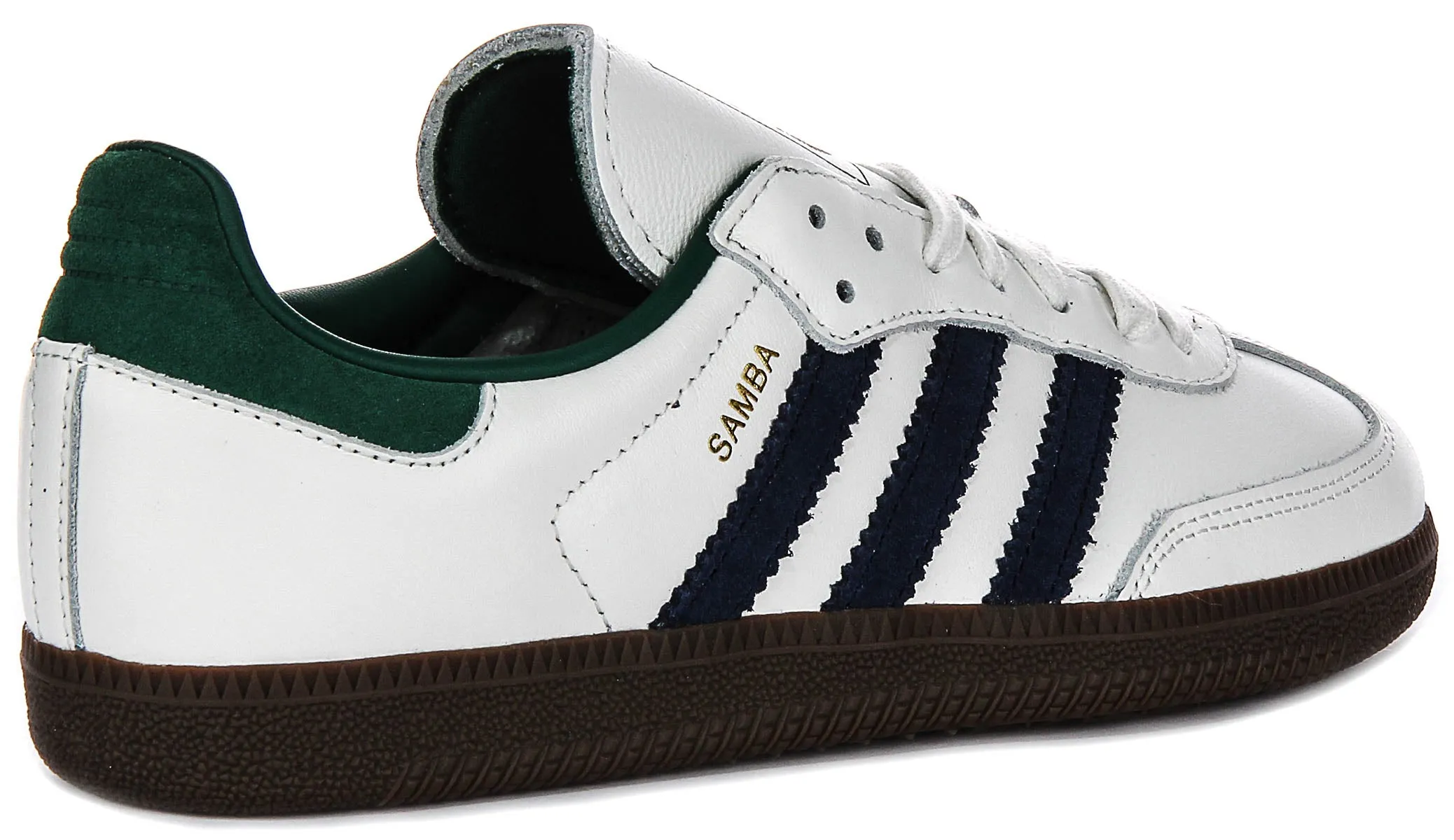Adidas Samba OG in Weiß Marinegrün für Damen Schuhe Adidas