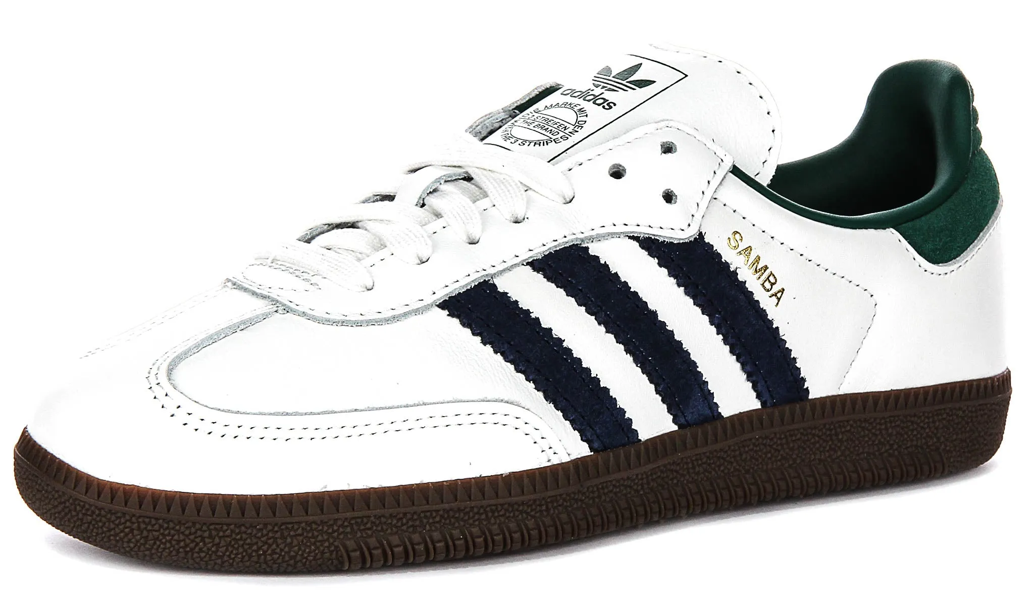 Adidas Samba OG in Weiß Marinegrün für Damen Schuhe Adidas