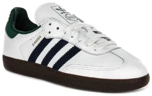 Adidas Samba OG in Weiß Marinegrün für Damen Schuhe Adidas