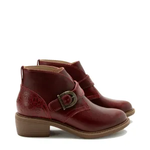 Alegria Damen Mikki Loretta Leder Stiefel mit Absatz in Rot
