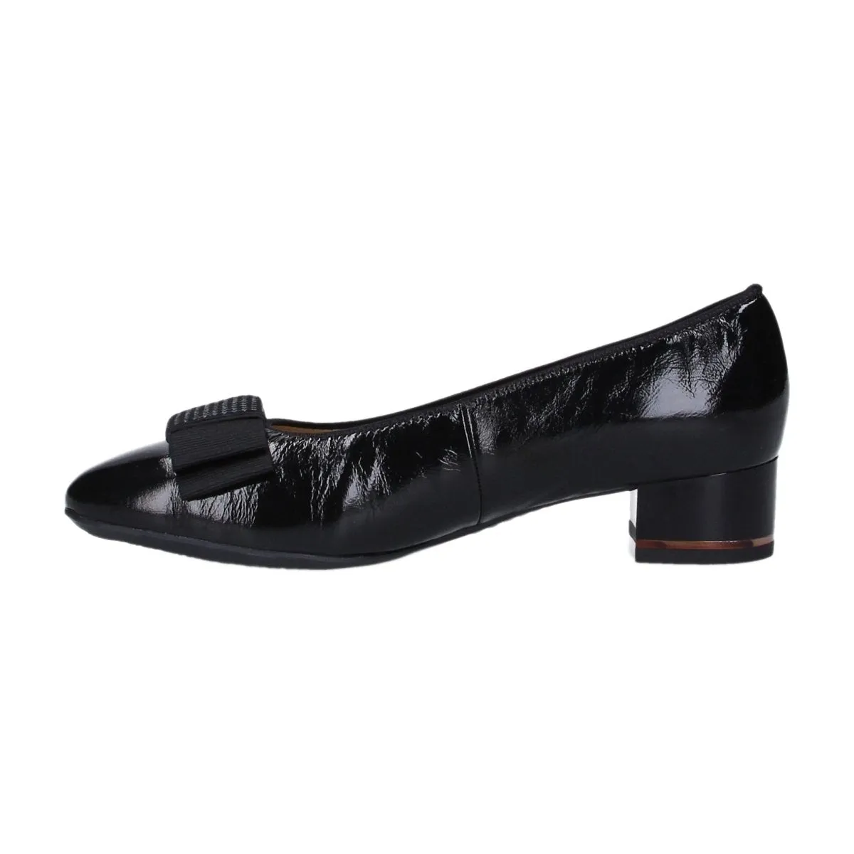 Ara Damen-Granat-Schwarz Lackleder Ara Schuhe
