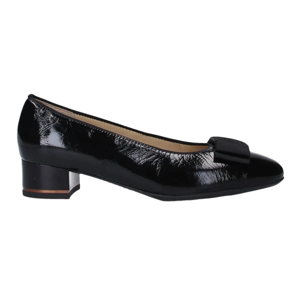 Ara Damen-Granat-Schwarz Lackleder Ara Schuhe