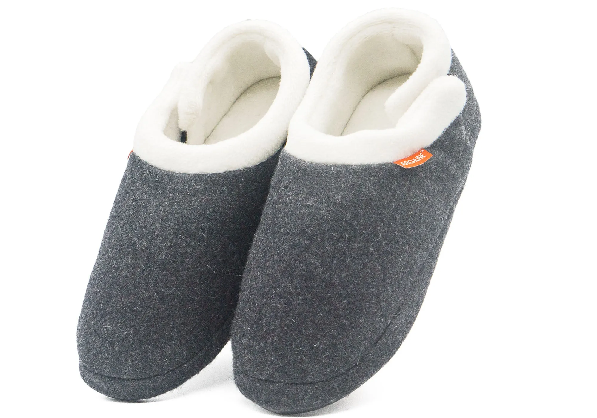 Archline Herren Hausschuhe mit geschlossener Spitze und orthopädischer Einlage - Bequeme Archline Schuhe