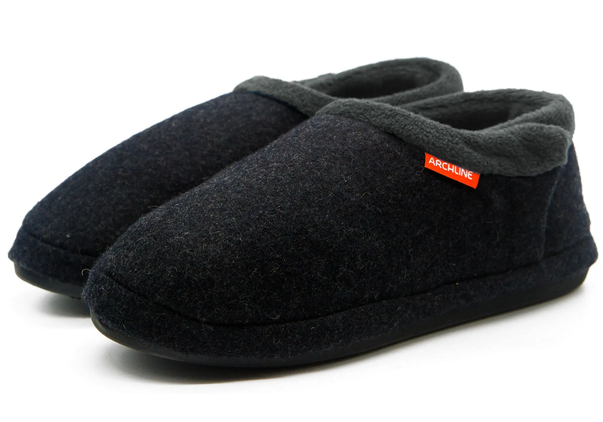 Archline Herren Hausschuhe mit geschlossener Spitze und orthopädischer Einlage - Bequeme Archline Schuhe