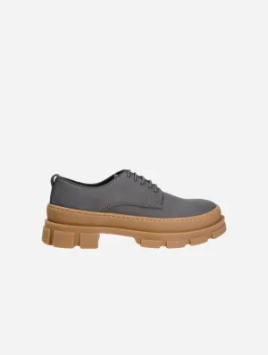 Arum Unisex Stabile Vegane Derby-Schuhe | Grau