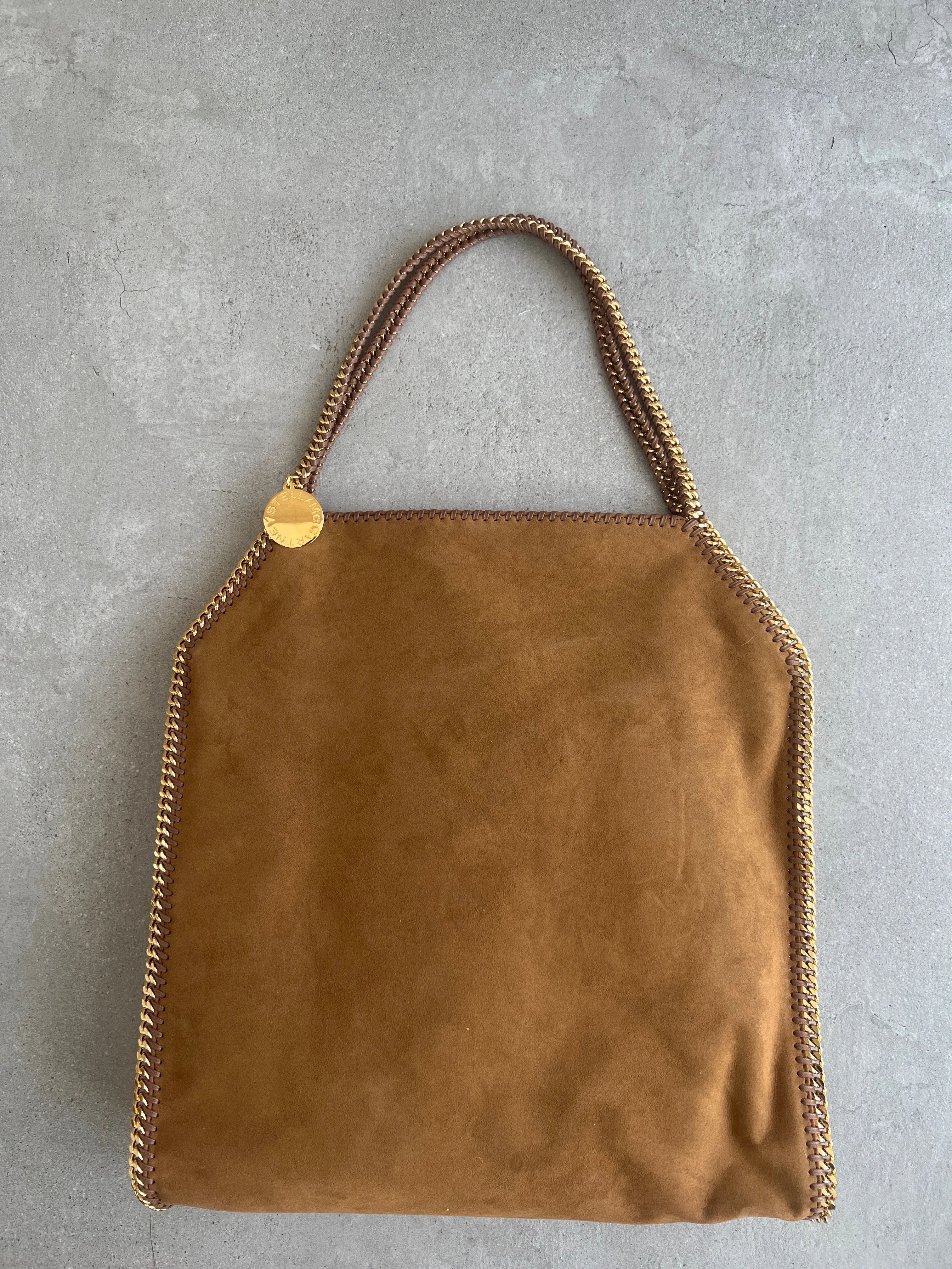 Baby Bella Große Schultertasche Wildleder, Brandy (G) Taschen_Stella Mccartney_Taschen