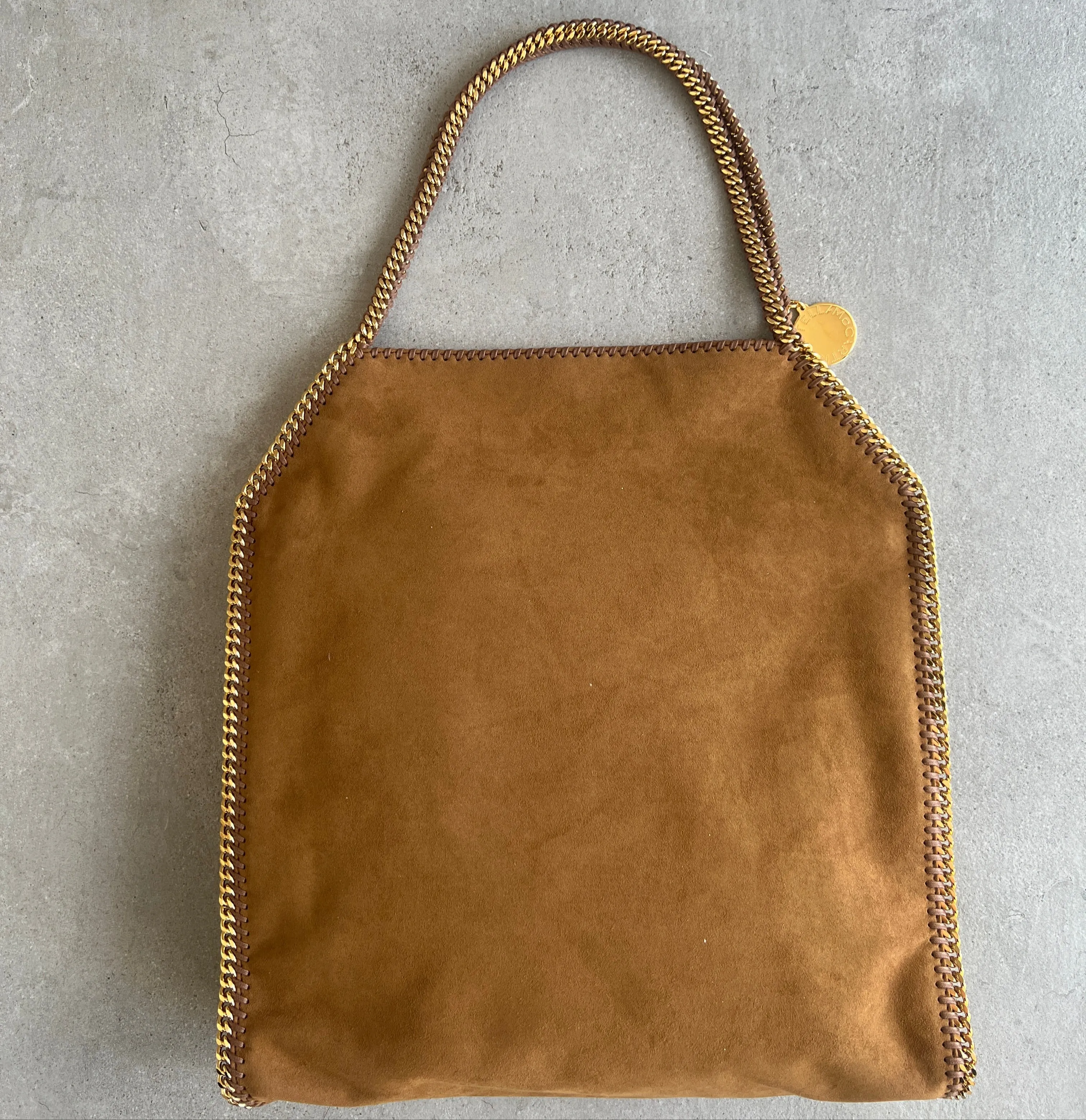 Baby Bella Große Schultertasche Wildleder, Brandy (G) Taschen_Stella Mccartney_Taschen