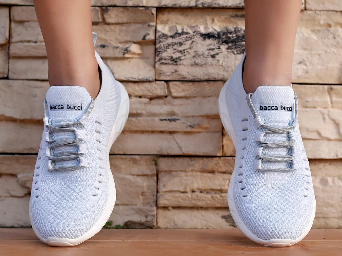 Bacca Bucci FISHJET Damen Walking Schuhe | Himmelblaue Damen Schuhe für Fitness, Training & Laufen