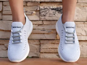 Bacca Bucci FISHJET Damen Walking Schuhe | Himmelblaue Damen Schuhe für Fitness, Training & Laufen