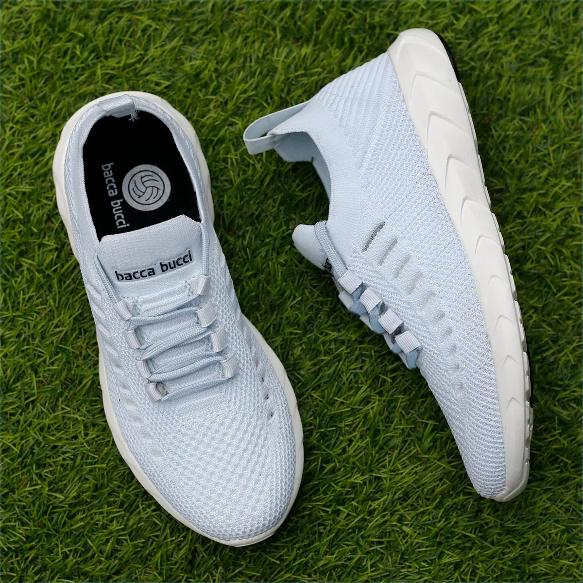 Bacca Bucci FISHJET Damen Walking Schuhe | Himmelblaue Damen Schuhe für Fitness, Training & Laufen