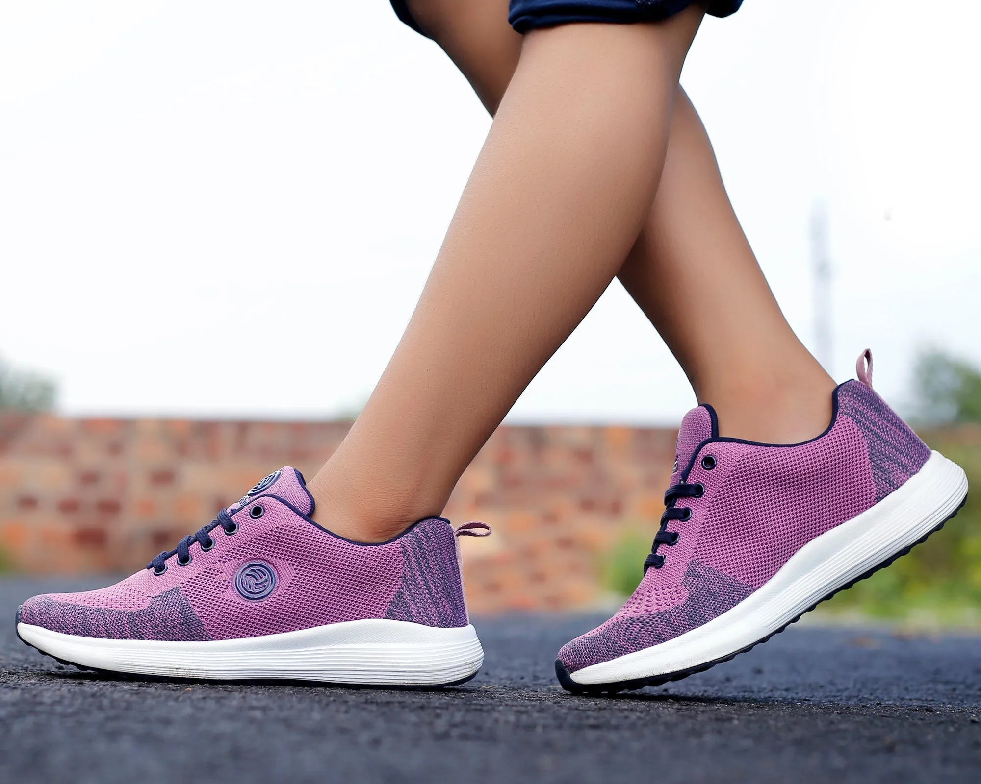 Bacca Bucci TOKYO Laufschuhe für Damen | Rosa & Lila Damen Walking-Schuhe