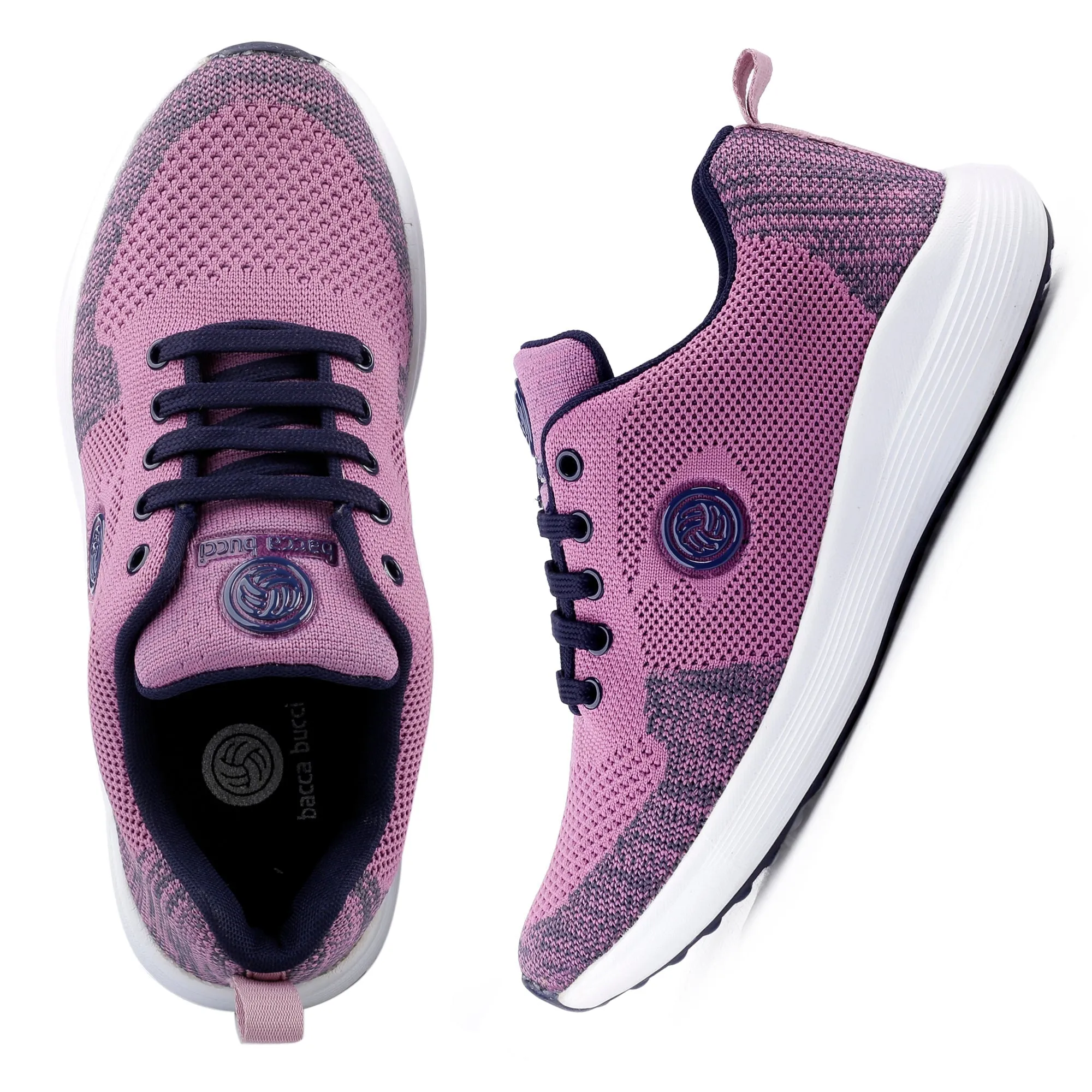 Bacca Bucci TOKYO Laufschuhe für Damen | Rosa & Lila Damen Walking-Schuhe