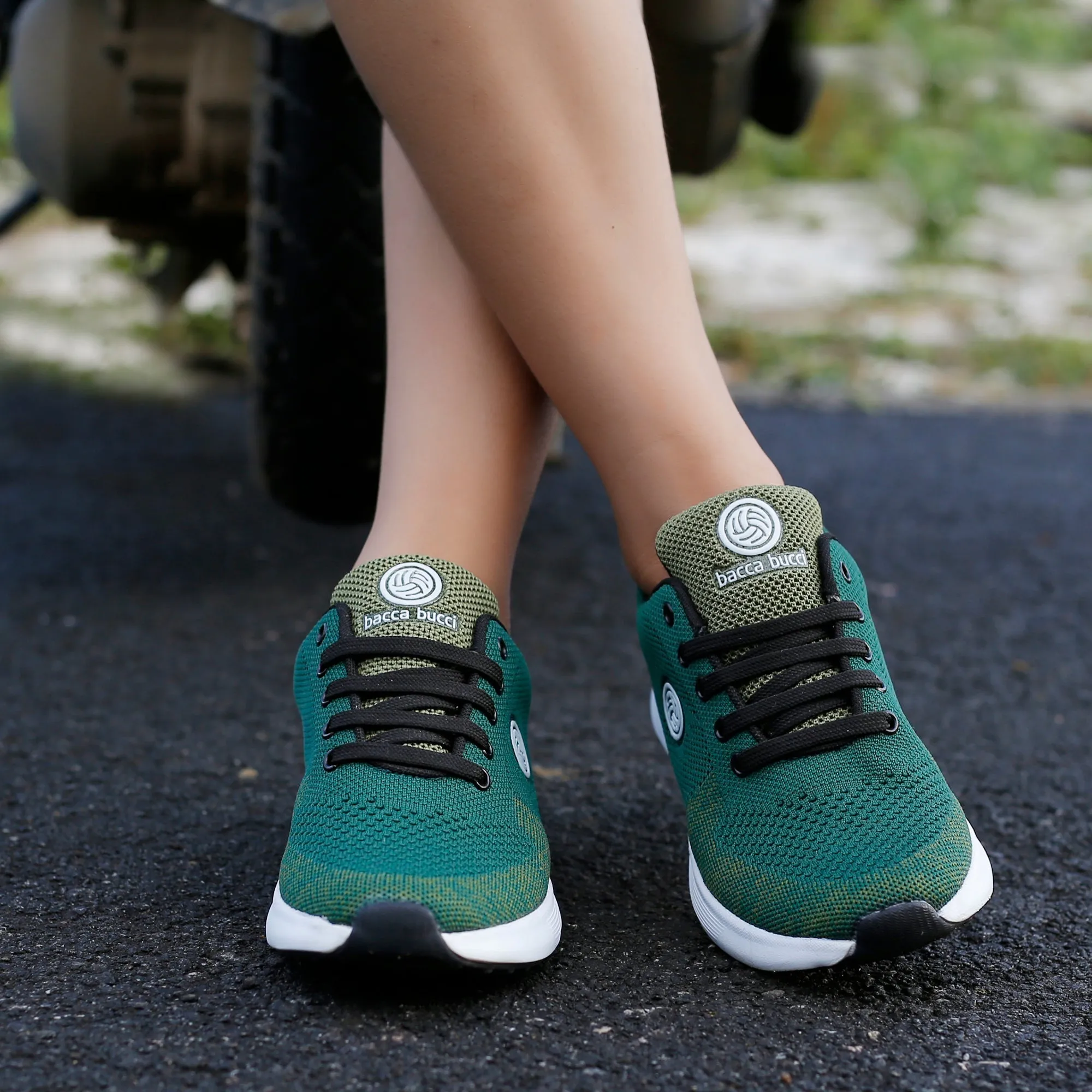 Bacca Bucci TOKYO Sneaker für Damen | Orangefarbene Damenschuhe für Casual-Spaziergänge, Training & Gym