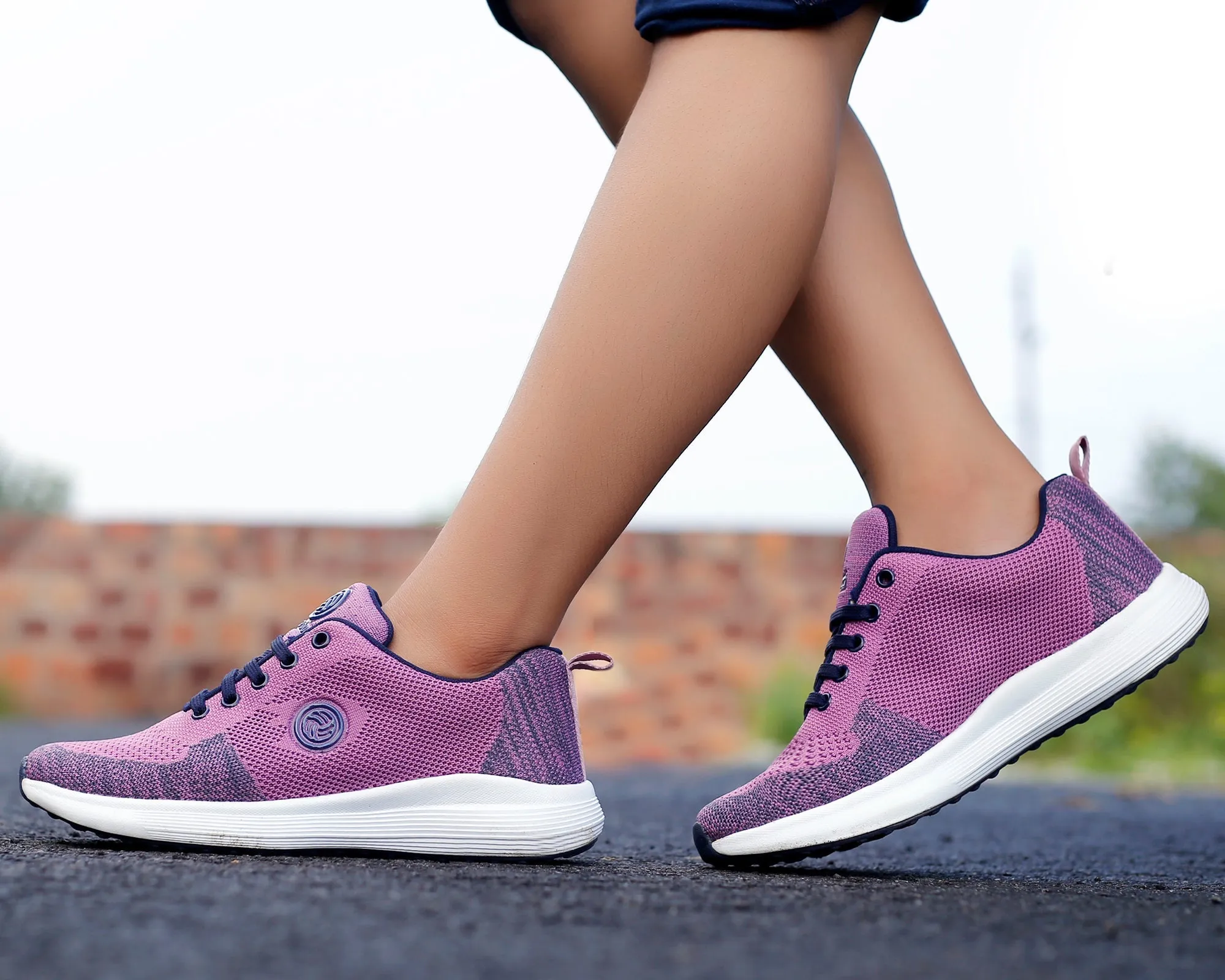 Bacca Bucci TOKYO Sneaker für Damen | Orangefarbene Damenschuhe für Casual-Spaziergänge, Training & Gym