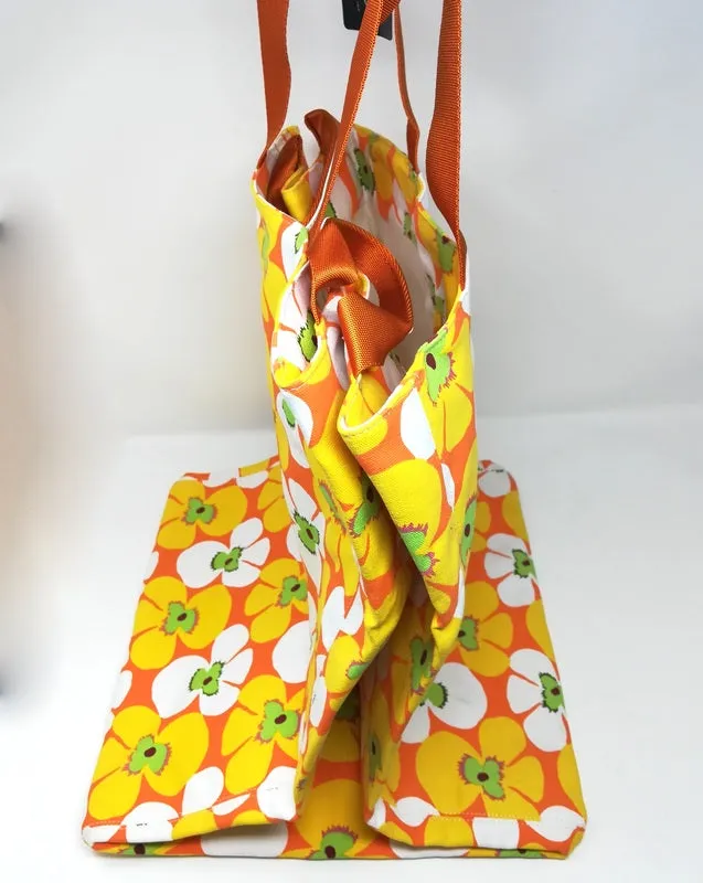 Bags Bric S Große Wäschetasche // Blumenmuster Gelb