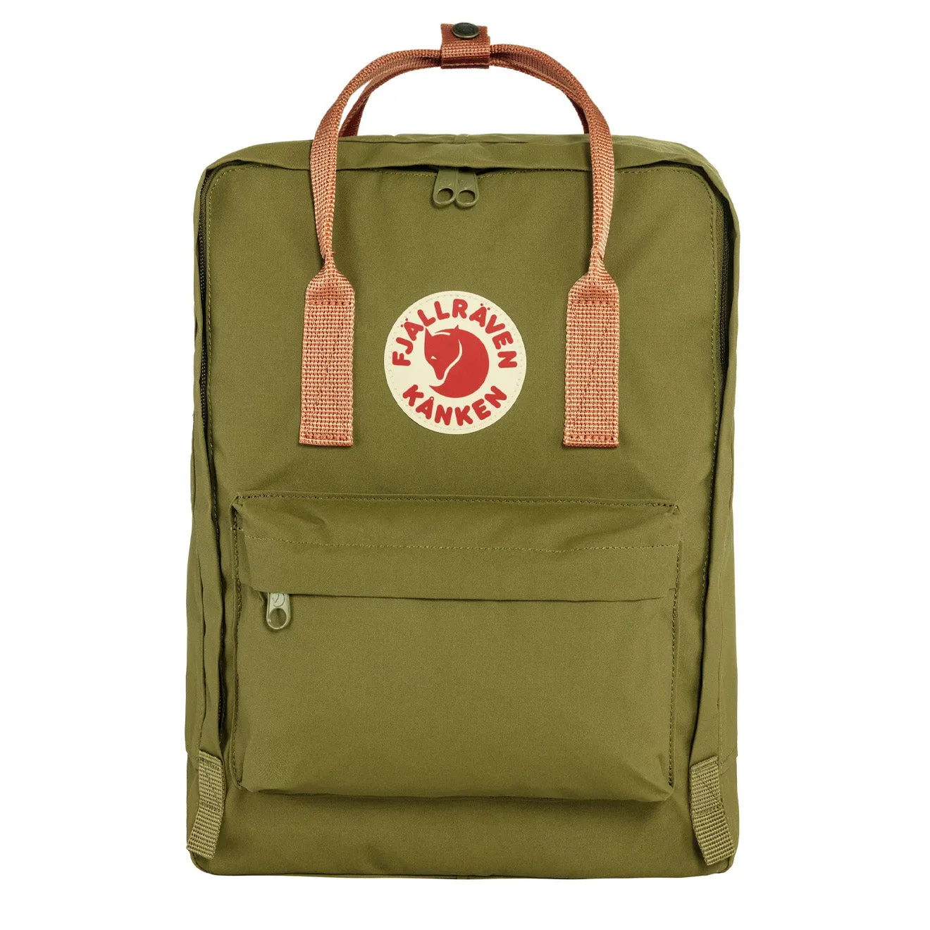 Fjällräven Rucksack Herren Fjällräven Kanken Classic Rucksack Laubgrün / Pfirsichsand
