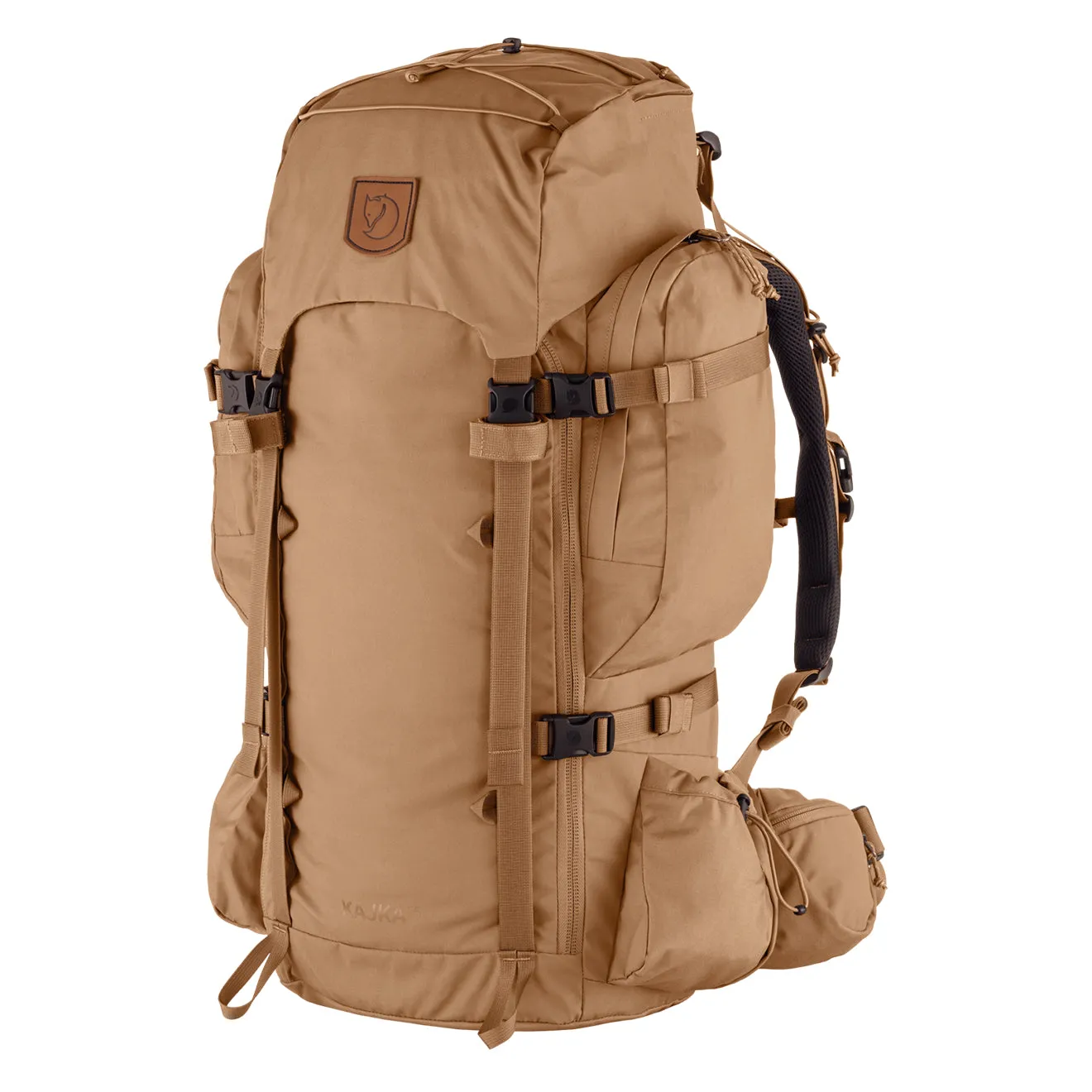 Fjällräven Taschen Herren Fjällräven Kajka 55L M/L Rucksack Khaki Staub