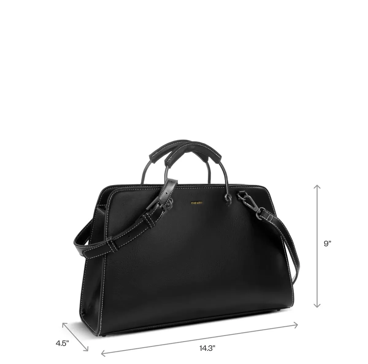 Pixie Mood Damen Jeans Becca Große Tragetasche - Schwarz Recycelt